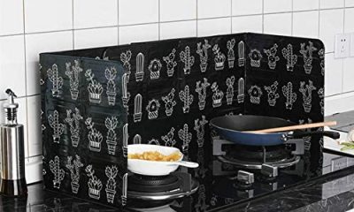 Anti Splatter Shield Guard,Splatter Screen Wall Oil Baffle Aluminum Foil Guard Folding Splashproof Tools Kitchen Cooking Gas Cooktop Plate Stove Gadgets Home