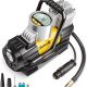 AstroAI Portable Air Compressor Pump, Digital Tire Inflator 12V DC Electric Gauge with Larger Air Flow 35L/Min, LED Light, Overheat Protection, Extra Nozzle Adaptors and Fuse, Yellow