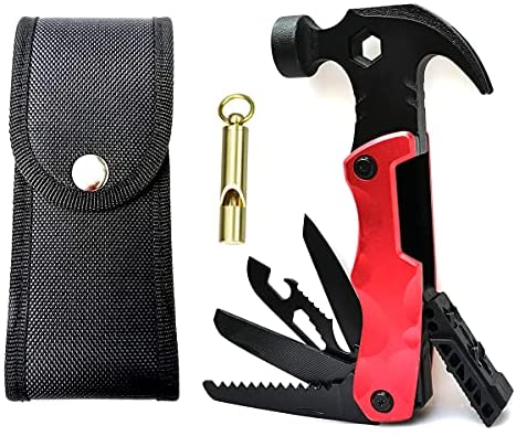Hammer Multitool Camping Accessories, Cool Gadgets Gift for Men ,Outdoor Tool Gear and Equipment,HVAKHVA
