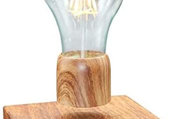 KFISI Magnetic Suspension LED Light Bulb Desk lamp, Night Light, 360 Degree Wireless Automatic Rotating Light - Home Office Decoration, Creative Gifts