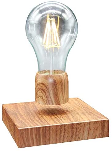 KFISI Magnetic Suspension LED Light Bulb Desk lamp, Night Light, 360 Degree Wireless Automatic Rotating Light - Home Office Decoration, Creative Gifts