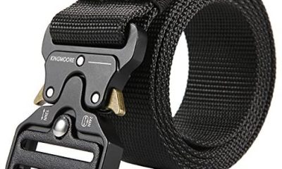 KingMoore Men's Tactical Belt Heavy Duty Webbing Belt Adjustable Military Style Nylon Belts