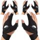 LED Flashlight Gloves Light Fingerless Outdoor Fishing Gloves Tool Gadgets Gifts for Repairing Working in Places for Men Women Fishing Camping Hiking and Outdoor Activities (3)