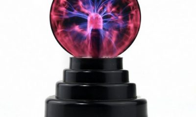 PowerTRC USB Powered Plasma Ball | USB Powered | Science Toy | Electronic Plasma Light Gadget | Desk Toy | Classroom Accessory