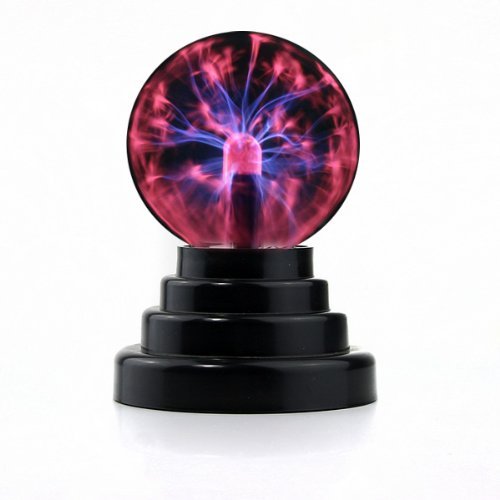 PowerTRC USB Powered Plasma Ball | USB Powered | Science Toy | Electronic Plasma Light Gadget | Desk Toy | Classroom Accessory