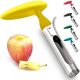 Premium Apple Corer - Easy to Use Durable Apple Corer Remover for Pears, Bell Peppers, Fuji, Honeycrisp, Gala and Pink Lady Apples - Stainless Steel Best Kitchen Gadgets Cupcake Corer - Zulay Yellow