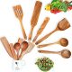 Wooden cooking Utensils Set 6 Pcs Wooden spoons, spatulas, Spurtles for cooking, Farmhouse Kitchen Decor, gift for cooking enthusiasts, mothers day, farthers day.