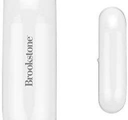 Brookstone Smart Door and Window Sensor - Wireless Home Security System, Open Close Detector, Long Battery Life, Supports Android iOS Gadgets