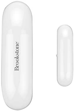 Brookstone Smart Door and Window Sensor - Wireless Home Security System, Open Close Detector, Long Battery Life, Supports Android iOS Gadgets