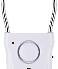 SABRE Door Handle Alarm – 110dB Door Alarm for Home Security – Audible up to 600 Feet (185M) Away – Vibration-Triggered Security Alarm Sounds when Door Knob is Touched from Outside