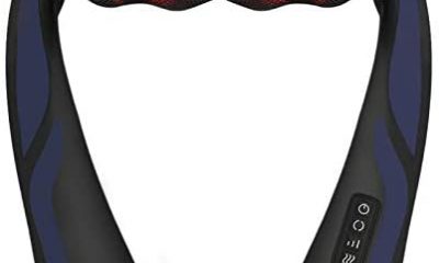 Shiatsu Neck and Shoulder Massager with Heat - Electric Back Massage Pillow with 3D Deep Tissue Kneading for Neck, Back, Shoulders, Legs, and Foot Relaxation at Home, Office, or Car