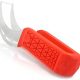 Watermelon Slicer & Cutter by Sleeké - New Extended Silicone Cushioned Handle Made to Slice and Serve with Ease - Stainless Steel - No Mess, Less Stress