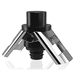 Amazon.com: Champagne Stopper by MiTBA Bottle Sealer for Champagne Cava Prosecco and Sparkling Wine with a Built In Pressure Pump. Let the Cork Fly and Keep Your Fizz’s Bubbles! Stainless Steel + ABS, B&S Color: Home & Kitchen