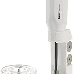 Bamix M150 DeLuxe Immersion Hand Blender – Light Grey – 3 Stainless Steel Interchangeable Blades – 50W 120V 60Hz with US-plug – Includes 3 Blades, Dry Grinder, Table Stand, and Recipe Booklet