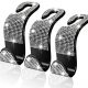 CHIMUYU Car Purse Hook Bling Crystal Car Hooks for Women Girls, 3 Packs Auto Back Seat Hangers Rear Headrest Hooks for Purse Bag Handbag Grocery Clothe (Silver)