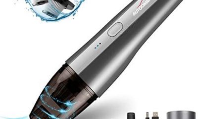 Car Vacuum Cleaner - AUTOOMMO 5000PA Cordless Handheld Vacuum Cleaner 70W Portable Mini Car Vacuum Cleaner with Rechargeable 2x2000mAh Batteries for Car Home Interior Cleaning