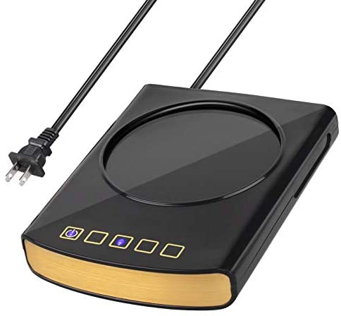 Colorsmoon Coffee Mug Warmer, Electric Cup Warmer for Desk Use, 4 Temperature Levels & 8-Hours Auto Shut Off, Mug Heater for Coffee, Milk, Tea, Cocoa, Hot Chocolate, etc.