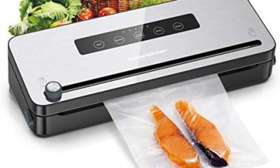 Food Saver Vacuum Sealer Machine, Bonsenkitchen Vacuum Sealer with Indicator Lights, Automatic Food Sealer for Food Preservation & Sous Vide Cooking w/ Starter Kit, Avoid Dehydration n Freezer Burn