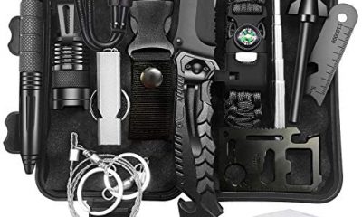 Gifts for Men Survival Kit 13 in 1 Men Stuff Gift for Men Hunting Gear Survival Tools Camping Gadgets Cool Stuff for Men Dad Husband Outdoor Hiking Camping Trip Wild by NIKAHOO