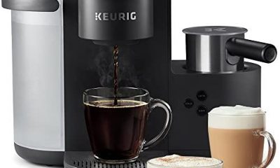 Keurig K-Cafe Single-Serve K-Cup Coffee Maker, Latte Maker and Cappuccino Maker, Comes with Dishwasher Safe Milk Frother, Coffee Shot Capability, Compatible With all Keurig K-Cup Pods, Dark Charcoal