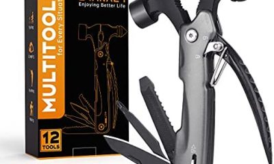 Multitool Camping Tool Gifts for Men - Christmas Stocking Stuffers for Men Women Dad Mom Husband Wife Cool Birthday Gifts All in One Pocket Hammer Survival Gear Gadgets Hiking Fishing Accessories