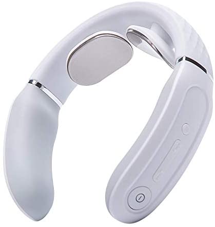 SKG Neck Massager with Heat, Light Massager for Pain Relief, Cordless Neck Massager, 3 Modes 15 Levels Portable Deep Tissue Trigger Point Massager, Gifts for Women Men