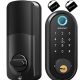 Smart Lock, Keyless Entry Deadbolt Door Lock, SMONET Electronic Bluetooth with Biometric Fingerprint, Keys, IC Card, Touchscreen Keypad,Auto Lock,Remote Share, APP Control for Home,Office,Apartment
